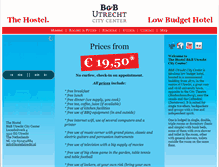 Tablet Screenshot of hostelutrecht.nl